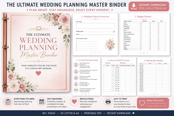 Wedding Planner Binder & Wedding Organization Guide