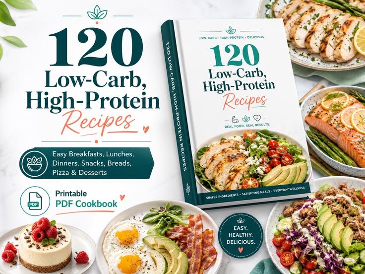 120 Low-Carb, High-Protein Recipes