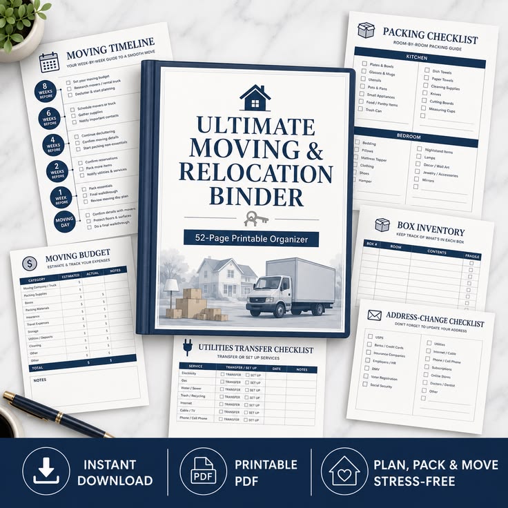 Moving & Relocation Binder